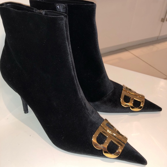 Balenciaga BB Velvet booties - Picture 2 of 4
